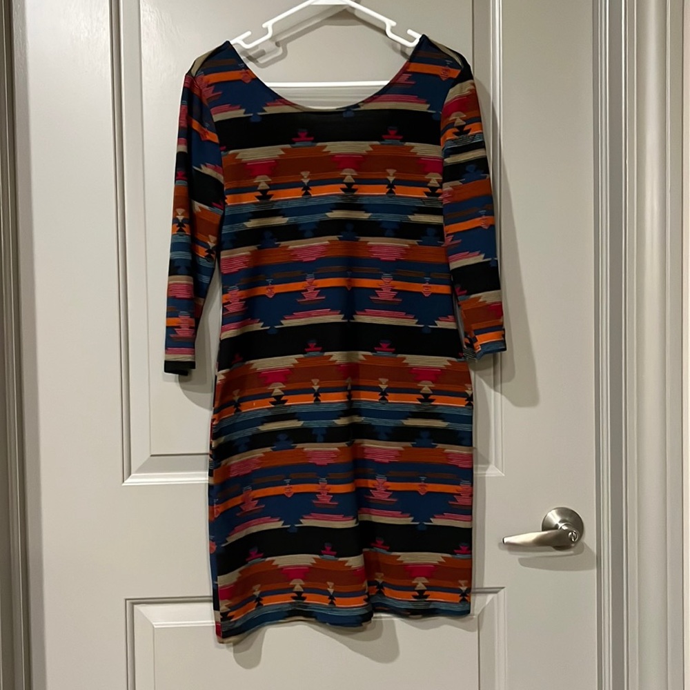 American Rag Geometric Pattern Dress